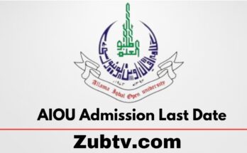 AIOU Admission Last Date 2023 Apply Now